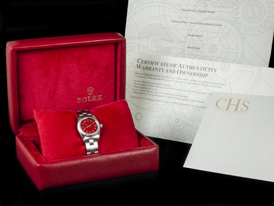 Rolex Oyster Perpetual Lady 24 Red/Rosso 76030